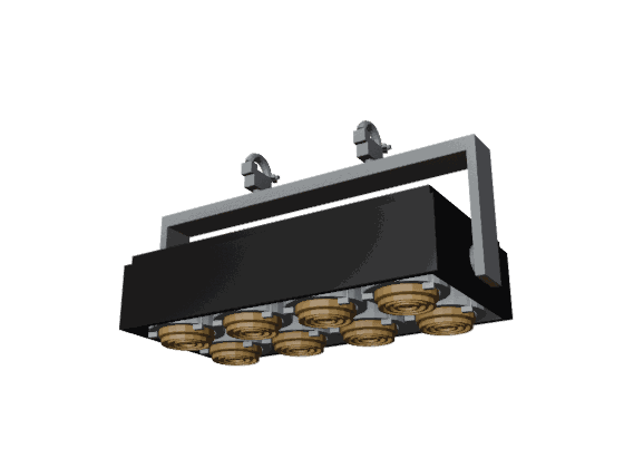 With clamp: blinder-8-cell-horizontal