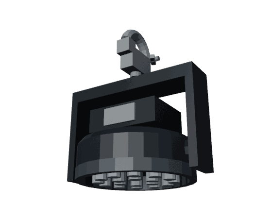 With clamp: flat-led-par