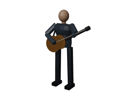 Model: figure-guitarist