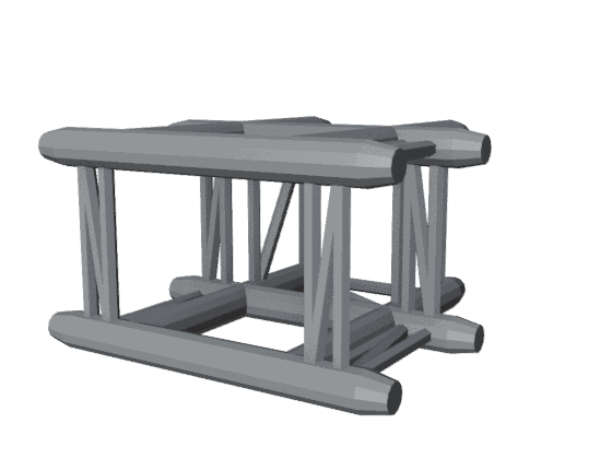 Model: truss-4-point-corner-3-way-t