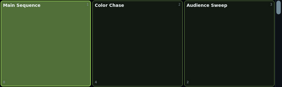 Cuelist Pool pane