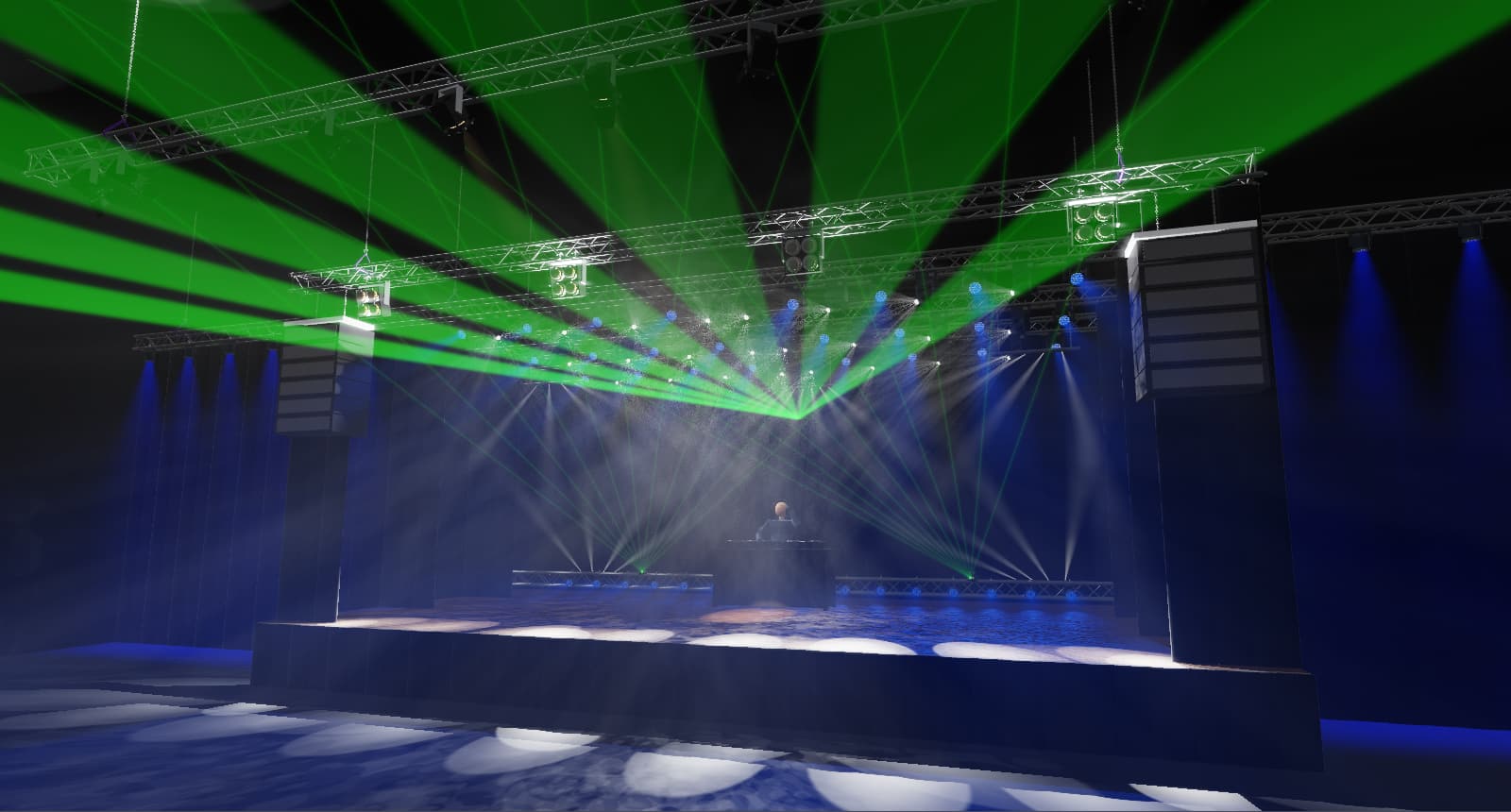 See the laser in the rig